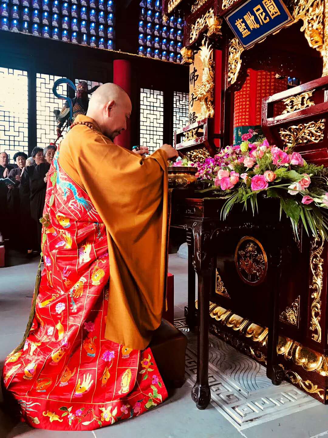 南通福田寺举行卫塞节浴佛祈福大典