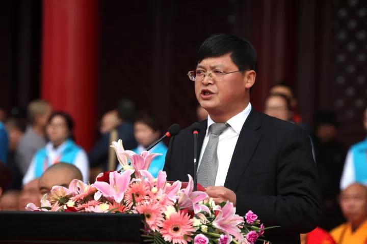 如东县委常委,统战部部长蒋树建发言.